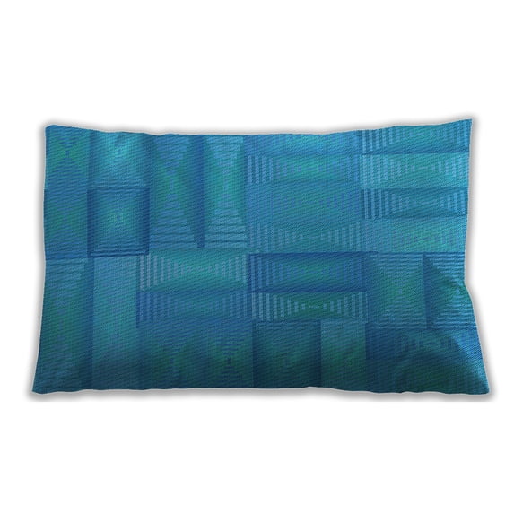 Ahgly Company Outdoor Rectangular Contemporary Lumbar Throw Pillow, 13 inch by 19 inch