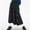 Blue, variant on Women’s Corduroy Long Skirt Fall Winter Embroidery Floral A-Line Skirt Vintage Elastic Waist Maxi Skirt with Pockets