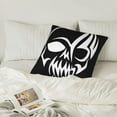 thumbnail image 6 of LNWH Decorative Pillow Covers, Tribal Style Skull Square Sofa Decorative Knit Pillow Case, 20"x20", 6 of 8