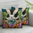 thumbnail image 2 of COMIO Easter Pillow Covers Decorative Easter Bunny Eggs Pillow Covers Spring Decorations for Living Room Sofa Couch Bed Patio Indoor Outdoor Happy Easter Home Decor&nbsp;2pc, 2 of 6
