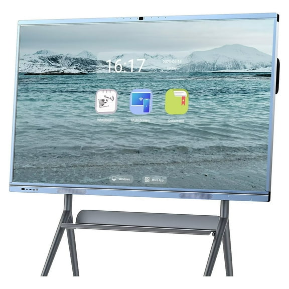 Belnet 65 inch Smart Boards Touch Screen Mirroring Reverse Control IR Rotatable 4K Monitor Wireless Smart TVs for Digital Signage, School & Office