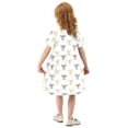 thumbnail image 6 of joogoo Bow Pattern Girls' Short Sleeve Dress Kids Dresses 5-6T, 6 of 8