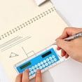 thumbnail image 5 of Dusknt Statnery Calculator Ruler, Transparent 4 in 1 Measuring Tool with Magnifier & Protractor, Digital Multifunctn for Studants Sch00l Ofice, Blue, 5 of 5