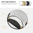 thumbnail image 6 of K&F Concept 5-in-1 Light Reflector with Grip 43"(110cm) Photography Diffuser Collapsible Portable for Studio and Outdoor Lighting, Made of Fabric, 6 of 7