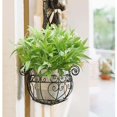 thumbnail image 3 of 1X Artificial Morning Glory Artificial Plants Outdoor Fake Tropical Flowers Morning Glory Shrubs Greenery Fall Leaves Plastic Plants Farmhouse Decor for Hanging Planter Front Porch Decor, 3 of 3