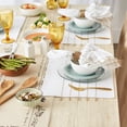 thumbnail image 3 of White and Stone Stripe Tassel Placemat (Set of 4), 3 of 3