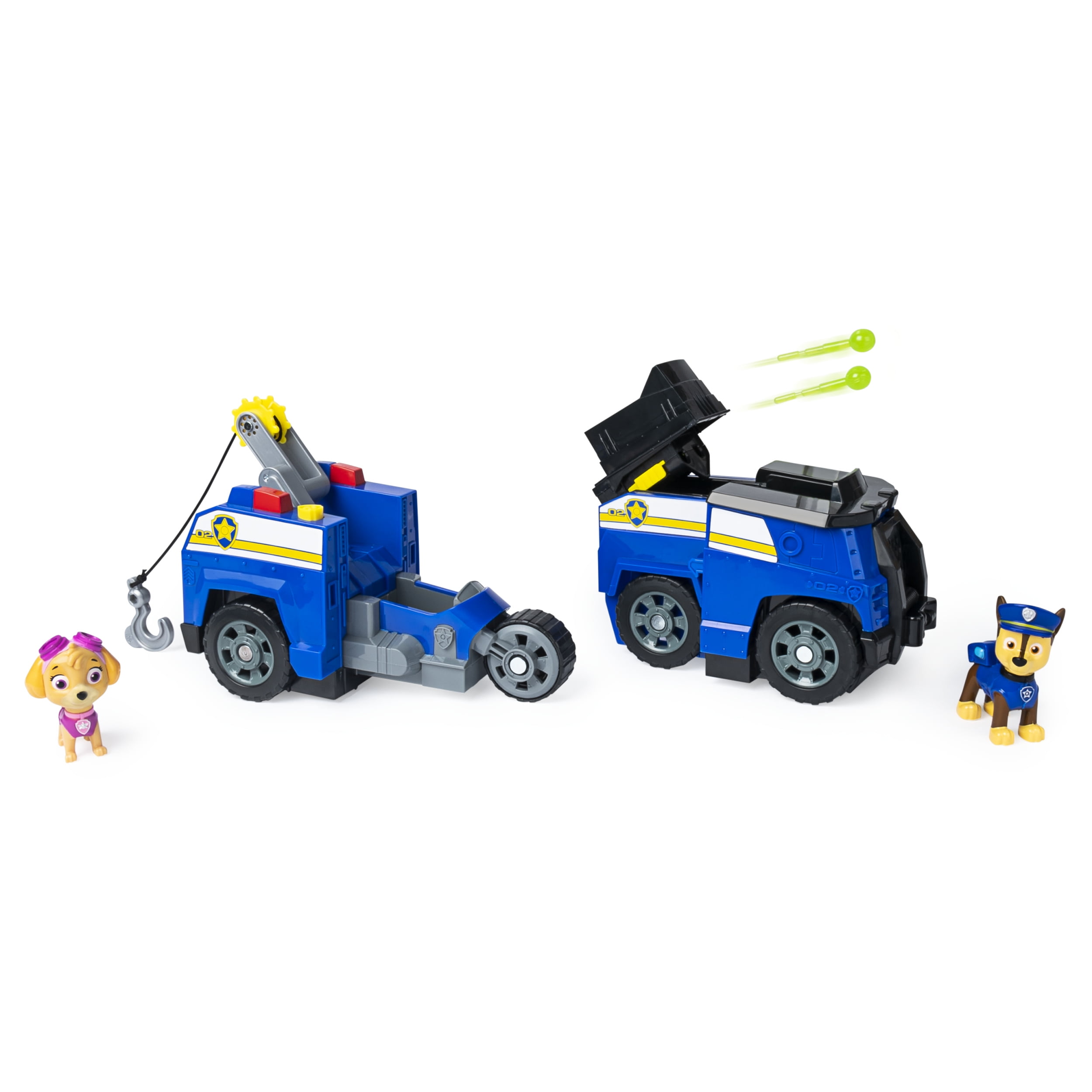 Paw Patrol 6052626 Chase's Ride 'n' Rescue, Transforming 2-in-1 