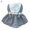 thumbnail image 2 of Cheers.US Dog Jumpsuits Pet Clothes Dog Shirts Stylish Plaid Dog Jumpsuit Dog Plaid Dress Adorable Pet Outfit for Puppy Cat, 2 of 7