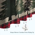 thumbnail image 6 of Red and Green Christmas Pattern Shower Curtain 72"x84" ,Bathroom Decorative Shower Curtains Set with 12 Hooks,Modern Waterproof Washable Shower Curtain, 6 of 6