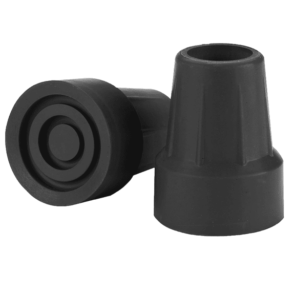 Sky Med 7/8" Shaft Super Heavy Duty Bariatric Cane Replacement Tip, Black 2 CT, Product Size 3x2", 600lb Weight Capacity
