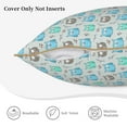 thumbnail image 5 of Kll Owl Decorative Throw Pillow Covers Velvet Soft For Couch Sofa Bedroom Living Room Outdoor -16"X16", 5 of 8