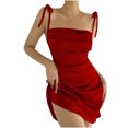 thumbnail image 1 of Moda mujer verano Casaul sólido Camis sin mangas vendaje chaleco Mini vestido Fridja hj948, 1 of 7