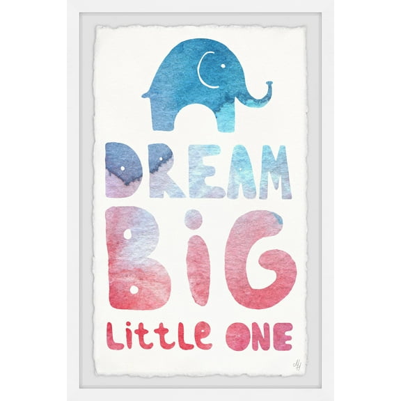 Marmont Hill Colorful Dream Big Little One II Framed Wall Art