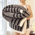 thumbnail image 6 of Bohemian Sherpa Throw Blanket 59x79in, Sherpa Fleece Blankets for All Season, Southwestern Aztec Cozy Blanket for Bed/Couch/Sofa/Office/Camping, 6 of 6
