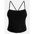 thumbnail image 5 of Madden NYC Women’s Faux Rhinestone Cami, Sizes XXS-XXL, 5 of 5