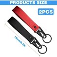 thumbnail image 2 of 2Pcs Motorcycle Accessories - Fabric Keychain, Black and Red, Anti-Lost Lanyard Key Chains, 2 of 7