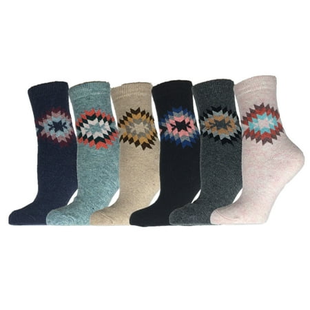 

Women s 6 Pair Socks Size 6-9 Wool Warm Winter Crew Socks Sale 13286