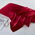 thumbnail image 6 of Red Silk Pillow Cases for Hair and Skin Made in USA, Real 22 Momme Mulberry Silk, Anti Acne Silk Pillowcase with Zipper, Organic, Hypoallergenic, Anti Wrinkle, 1 Pc 20"x26", 6 of 7
