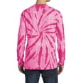 thumbnail image 2 of Men's Specialty Tie-Dye Long Sleeve Throwback Look Tee Pink X-Large, 2 of 5