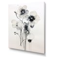 thumbnail image 2 of Designart "Adorned Violets In Black And White" Violets Wall Decor, 2 of 7