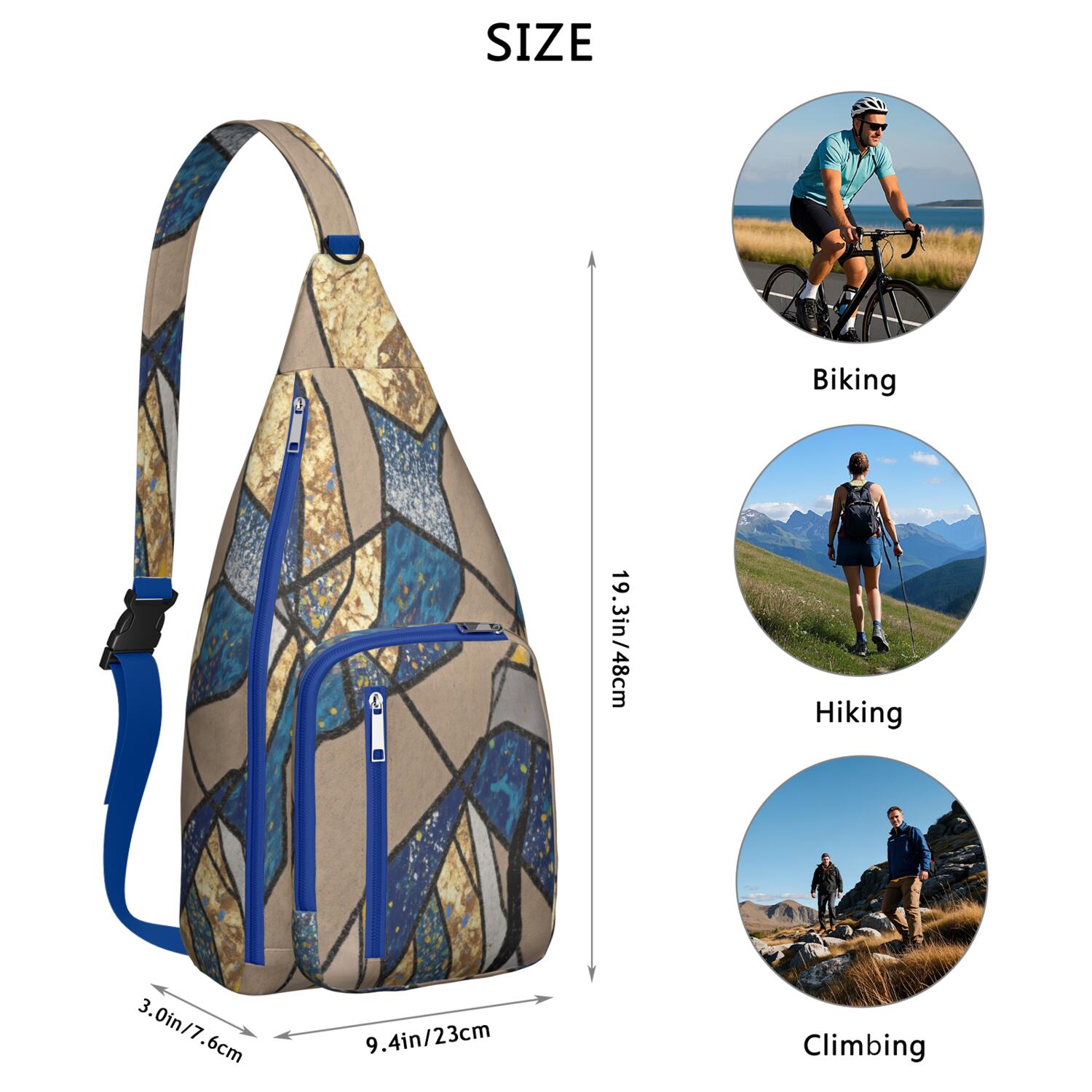 Small Sling Bag AntiTheft Sling Shoulder Bag Gym Sports Travel Hiking Daypack Chest Bag Small Backpack for Outdoor Enthusiasts