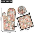 thumbnail image 6 of Shih Tzu Dog and Floral Kitchen Oven Mitt and Pot Holder Sets 4 Pcs for Baking, Cooking and Grilling, Heat Resistant Up To 392 °F, 6 of 7