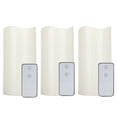 thumbnail image 1 of Lámpara de vela de simulación LED electrónica con control remoto, 3 unidades, para decoración del hogar, bodas y fiestas., 1 of 14