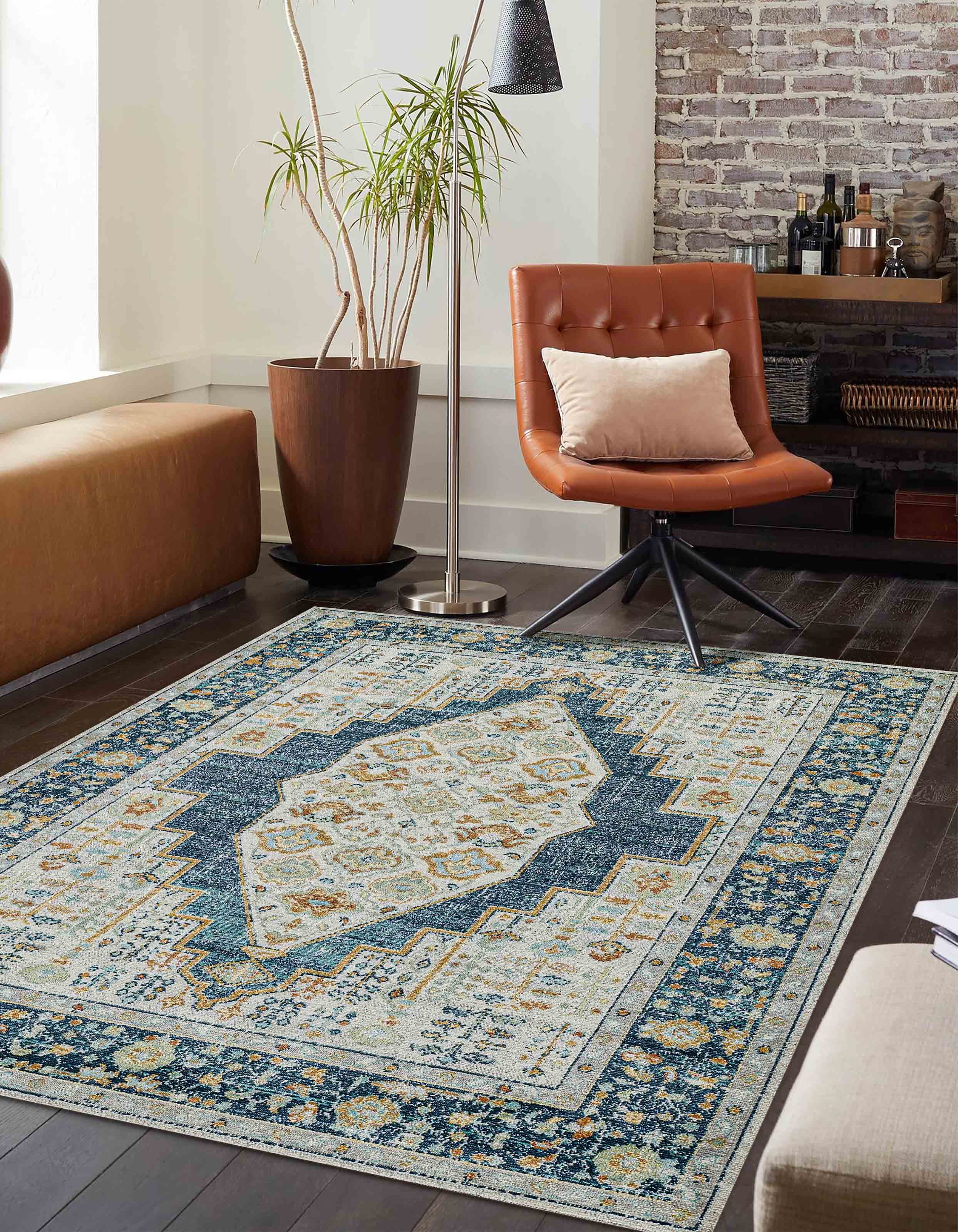 ECARPET Kinsley Traditional Area Rug for Living Room, Bedroom, Dining Room, Entrance, Hallway and More.