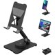 thumbnail image 1 of Soporte giratorio para teléfono móvil y tableta, portátil, compatible con fundas gruesas, compatible con teléfonos móviles, iPads y tabletas de 1,2 a 3,6 metros. Accesorios de escritorio en negro., 1 of 5