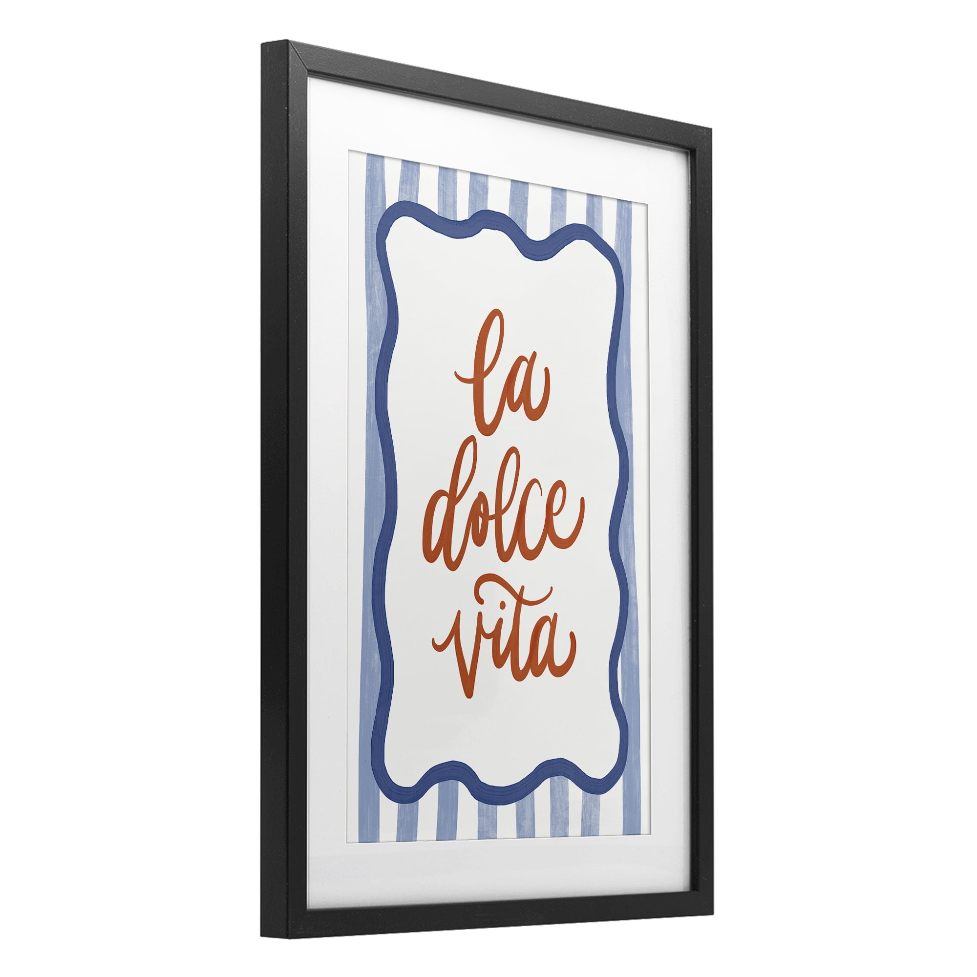 Stupell Industries Italian Kitchen Typography Black Framed Print Under Glass, design by Amanda Houston