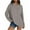 Khaki, variant on tarylea Oversized Tops for Women Crew Neck Basic Shirts Solid Color Long Sleeve Pullover Casual Loose Dailywear Sports Tops