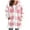 Pink, variant on HAiming Plaid Fleece Long Hooded Cardigan Casual Long Sleeve Oversize Jacket Coat Fall Winter Trendy Outwear