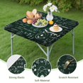thumbnail image 4 of Math Equations Physics Icons Green Pattern Square Fitted Tablecloth with Elastic Edge,Square Table Cover,Washable Elastic Table Cover for Home Kitchen Party Decor 36"x36", 4 of 6