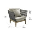 thumbnail image 6 of Afuera Living  Modern Wood Lounge Chairs in Mixed Gray Rope (Set of 2), 6 of 6