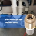 thumbnail image 4 of Brass Check Valves With Strainer Filter 3/4inch Brass Vertical Check Valves Water Pumps Bottom Valves Prevent Backflow, 4 of 8