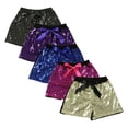 thumbnail image 2 of LYMAYTER 0-6Y Baby Toddler Sequin Shorts Kids Sparkle Elastic Waist Party Stage Performance Shorts, 2 of 8