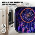 thumbnail image 5 of 4Pcs Pot Holder for Kitchen, Beautiful Starry - Hued Dreamcatcher Composition Square Heat Resistant Hotpads, 8x8in Non Slip Dirt-Proof Kitchen Cook Oven Potholders Machine Washable, 5 of 5