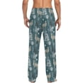 thumbnail image 2 of HPINK-T Xmas Wolf Pajama Pants for Men Pajama Bottoms Mens Pjs Sleep Lounge Pants with Pockets, 2 of 7