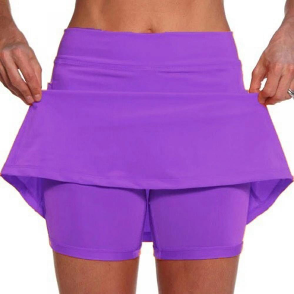 Women's Active Athletic Skort Lightweight Tennis Skirt with Pockets Perfect  for Running Training Sports Golf - Walmart.com