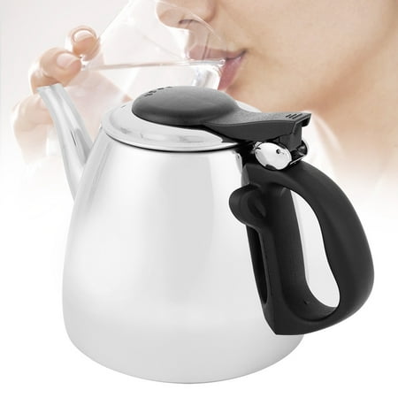 

Stainless Steel Flat Bottom Water Kettle Boiling Pot Work On Induction Stovetop