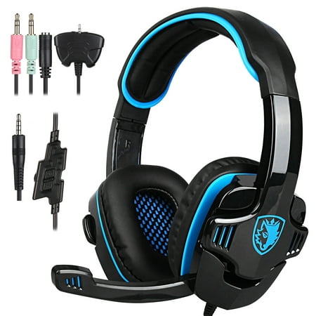 SADES SA-708 HiFi Stereo Bass 3.5mm Gaming Headset Headphone  with Microphone for PS4/XBOX