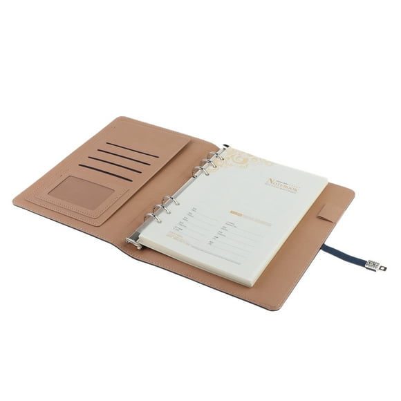 Diario De Escritura Cuaderno De Notas De Notas Cuaderno Con Hebilla, Papel De Protección De Ojos Azul