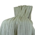 thumbnail image 2 of Plutus Fancy Faux Mink Throw-Color:Ivory/Off White,Size:102"W x 116"L, 2 of 3