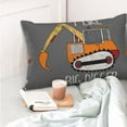 thumbnail image 4 of Honeii I Like Big Digger Print Pillow Cases,Plush Throw Pillow Covers,Decorative Pillowcase for Sofa, Couch, Living Room-14"x20", 4 of 6
