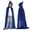 Blue, variant on HXWCHs Hooded Cloak Velvet Cape with Hood Halloween Capes Women Witch Cloak Robe Men Cosplay Size: 2 Years