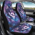 thumbnail image 3 of Uorisanigo Galaxy Wolf Car Seat Covers 2 Pcs Car Seat Covers Front Seats Only Waterproof Breathable Easy to Install Anti-Slip Back Fabric Universal Fit for Auto Truck Van SUV, 3 of 7