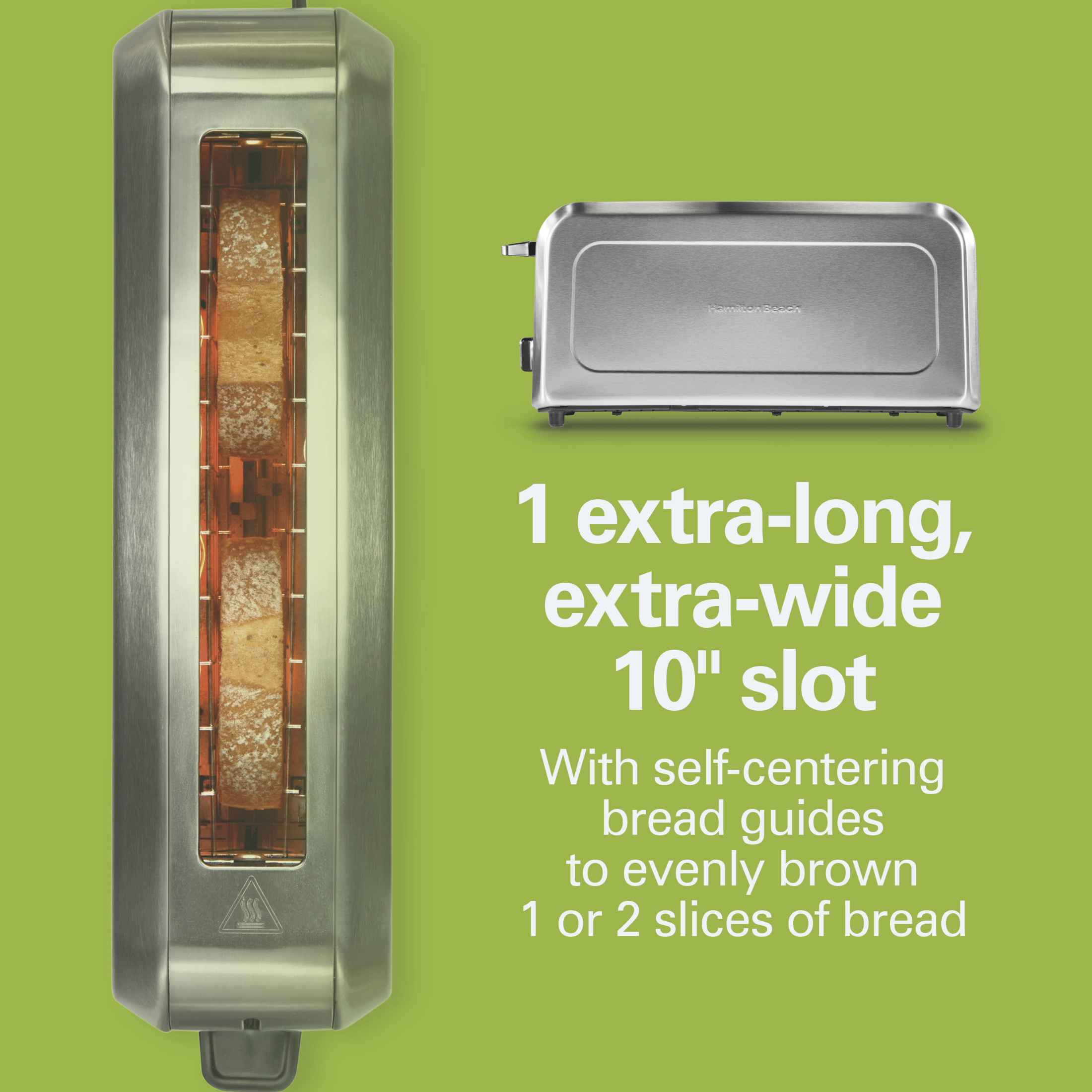 Hamilton Beach 2-Slice Long-Slot Toaster, Stainless Steel photo 3
