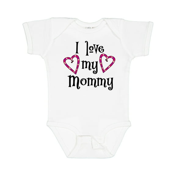 Inktastic I Love My Mommy- Hearts Boys or Girls Baby Bodysuit