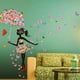 thumbnail image 5 of Nature Series Lovely Flower Girl With Umbrella Vinilo removible Diy Wall Art Mural Sticker Decal Decor para dormitorio/sala de estar/sala de juegos/tienda/oficina en casa/pasillo jardín de infantes 67 Namotu CZJJ-ST149, 5 of 6