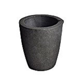 #6 KG Foundry Silicon Carbide Clay Graphite Crucible Cup Furnace Torch Melting Casting Refining Gold Silver Copper Brass Aluminum Used with Propane Furnace 